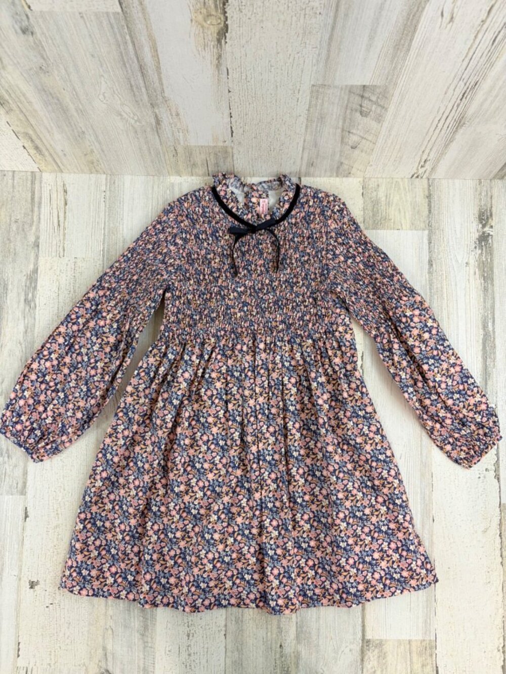 La Coqueta Girls Sz 8 Raya Smocked Floral Dress EUC